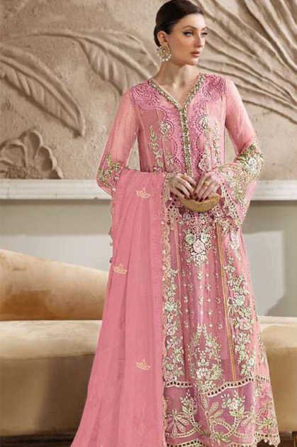 Elan Studio E 7 A-D Chiffon Salwar Suit Catalog 4 Pcs