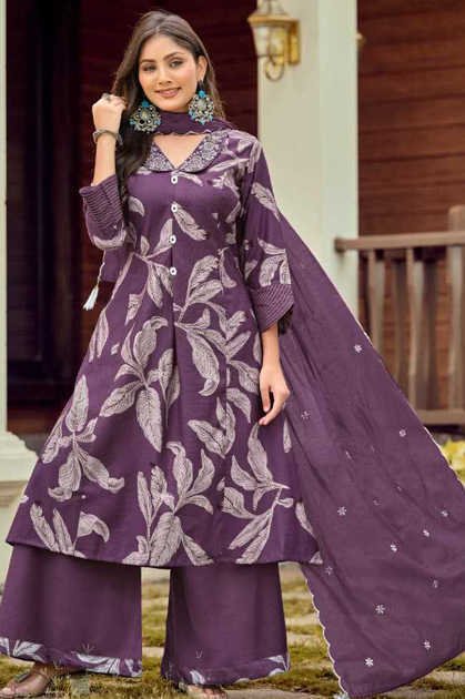Karissa Kalki Kurti with Dupatta Bottom Fancy Catalog 6 Pcs