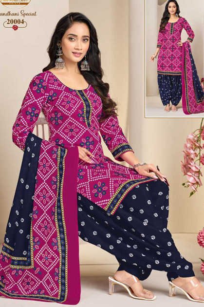 Miss World Choice Bandhani Special Vol 20 Cotton Salwar Suit Catalog 10 Pcs