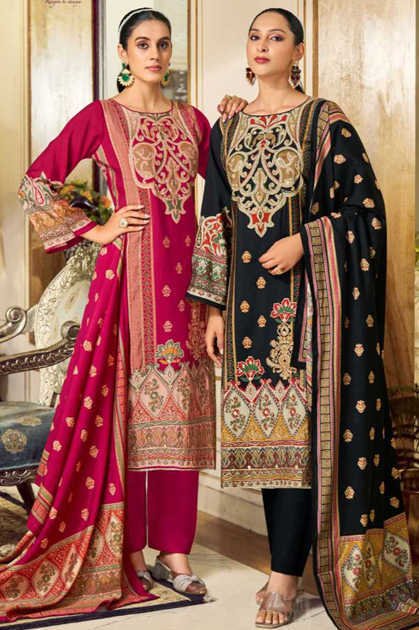 Mumtaz Arts Mehr E Gul Silk Salwar Suit Catalog 4 Pcs