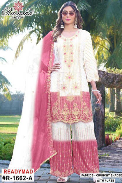 Ramsha R 1662 NX A-D with Purse Fancy Readymade Salwar Suit Catalog 4 Pcs