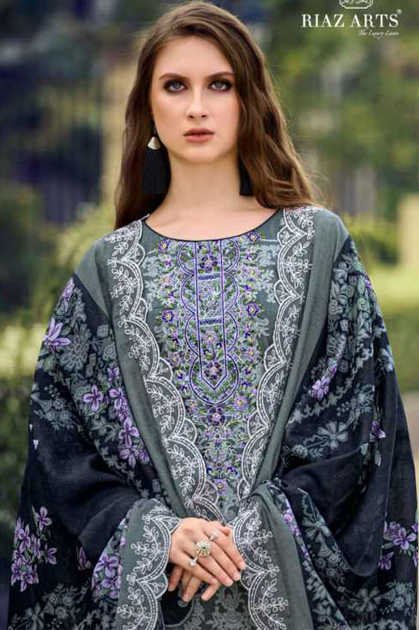 Riaz Arts Himsa by Mumtaz Arts Cotton Salwar Suit Catalog 8 Pcs