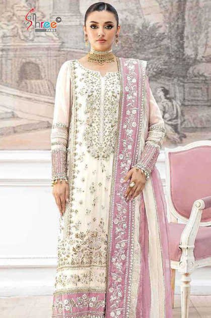Shree Fabs Chiffons SF 5609 A-D Chiffon Salwar Suit Catalog 4 Pcs