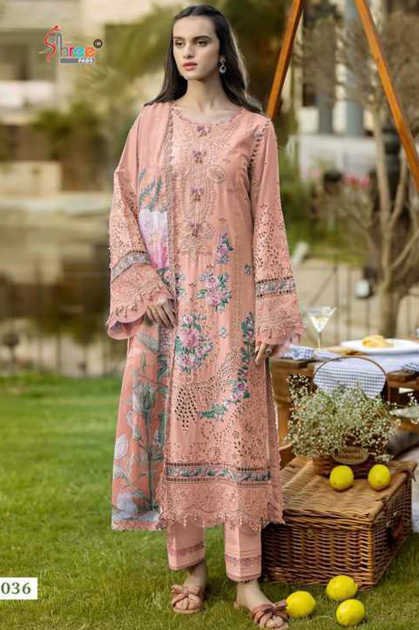 Shree Fabs Ombre Lawn Collection 25 Vol 6 NX Chiffon Cotton Salwar Suit Catalog 5 Pcs