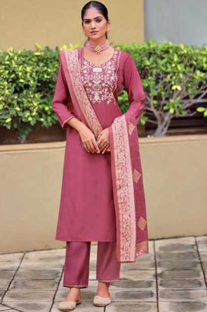 Subhash Poorva Silk Readymade Salwar Suit Catalog 4 Pcs